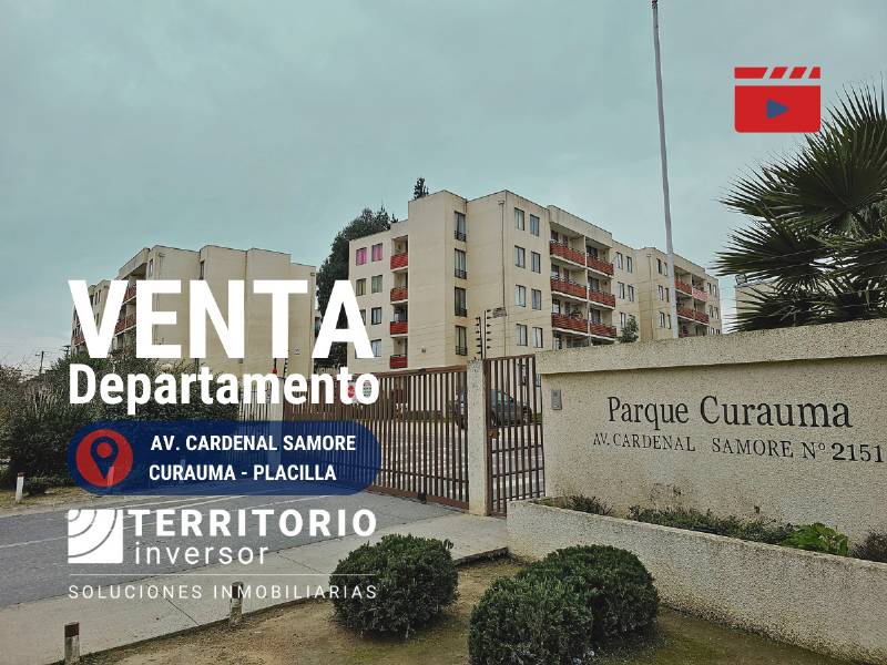 VENTA DEPTO (3D +1B) AV. CARDENAL SAMORE, CURAUMA, PLACILLA.